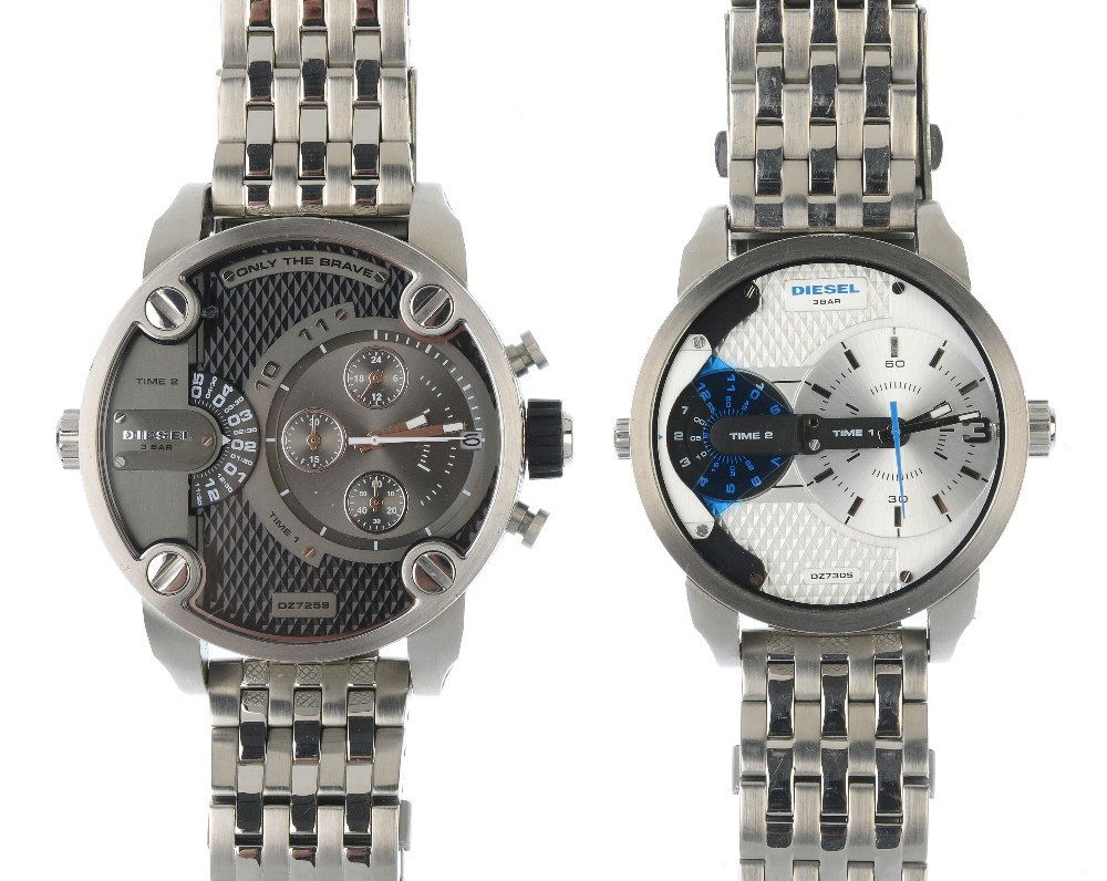 A large bag of various wrist watches, including DKNY,: A large bag of various wrist watches, including examples by DKNY, Guess etc. All recommended for spares and repairs purposes only. Approximately 100.