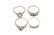 A selection of four 9ct gold diamond and gem-set rings. - 2