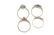 A selection of four 9ct gold diamond and gem-set rings. - 3