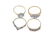 A selection of four 9ct gold diamond and gem-set rings. - 2