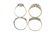 A selection of four 9ct gold diamond and gem-set rings. - 3