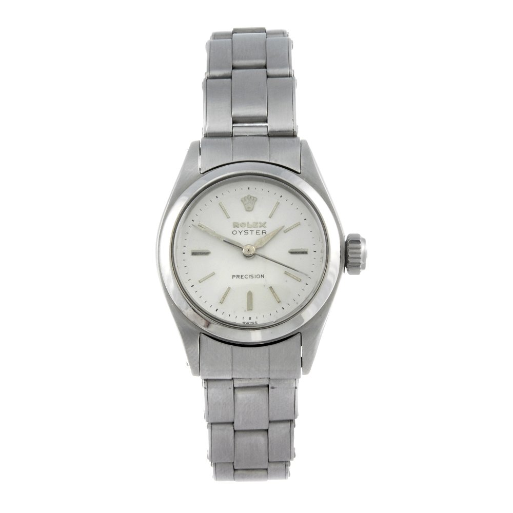 ROLEX - a lady's Oyster Precision bracelet watch. Circa (1 of 4)