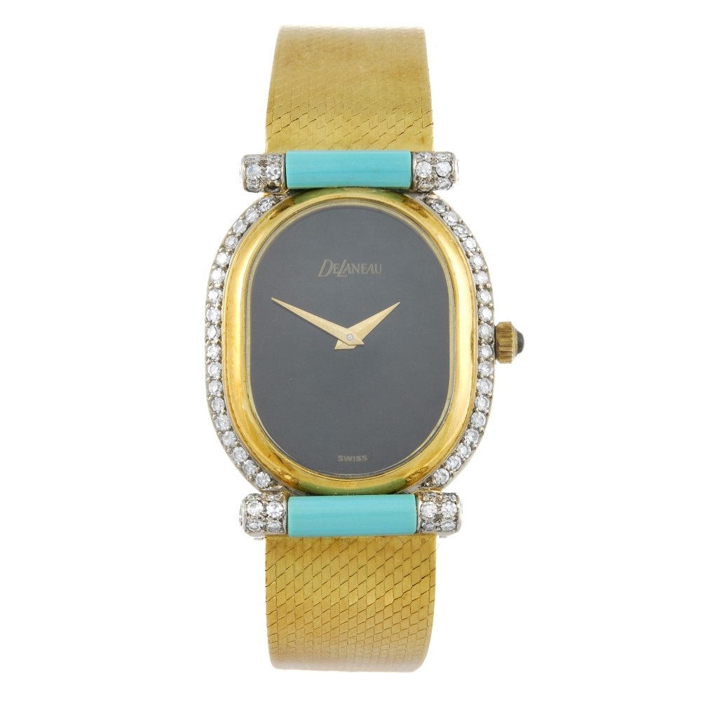 DELANEAU - a lady's bracelet watch. 18ct yellow gold (1 of 4)
