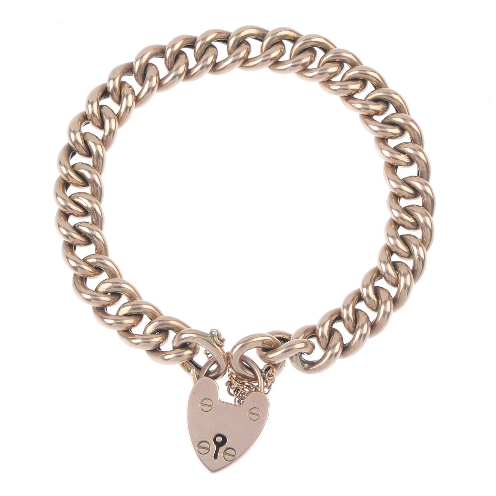 An early 20th century 9ct gold gate bracelet. Designed (1 of 1)