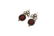 A pair of early Victorian cut steel and red paste ear - 2