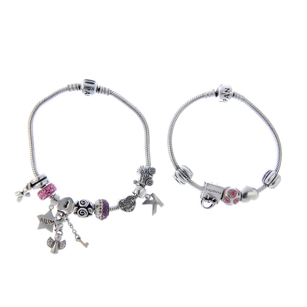 PANDORA - two charm bracelets. The first suspending (1 of 4)