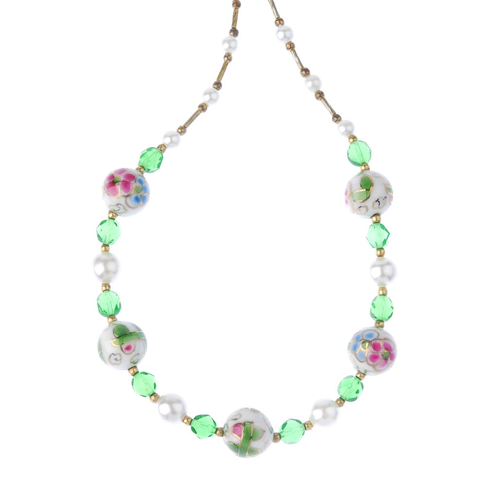 A selection of costume jewellery. To include a brooch, (1 of 3)