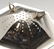 A 1930's silver tea strainer, hexagonal sided with twin - 3