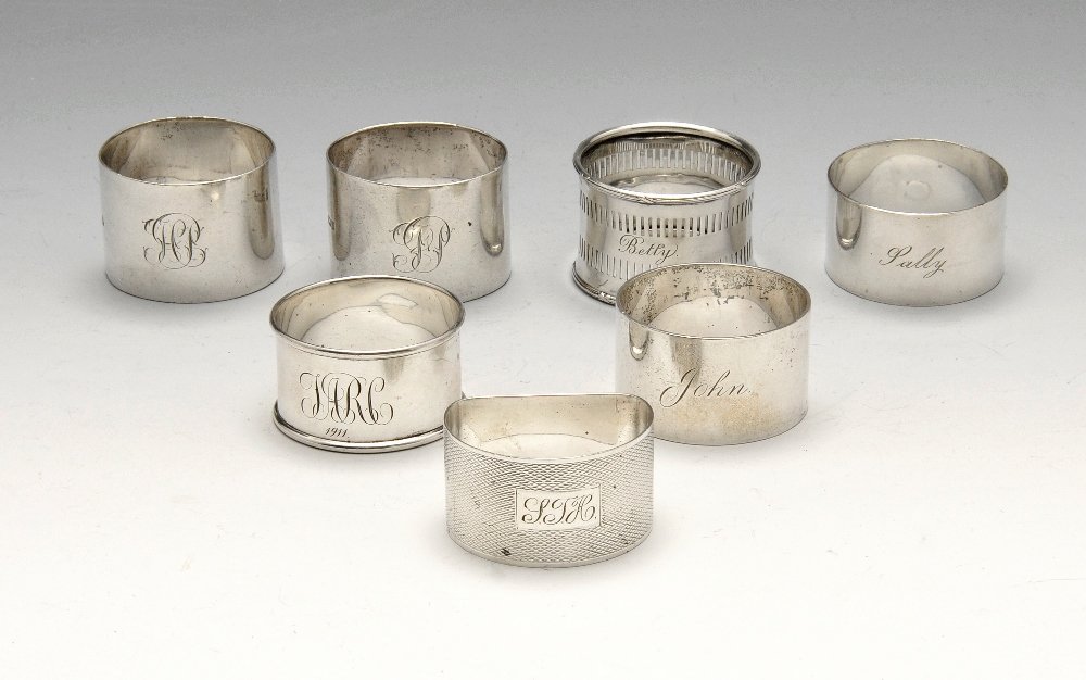 A selection of seven various George V and later silver (1 of 7)