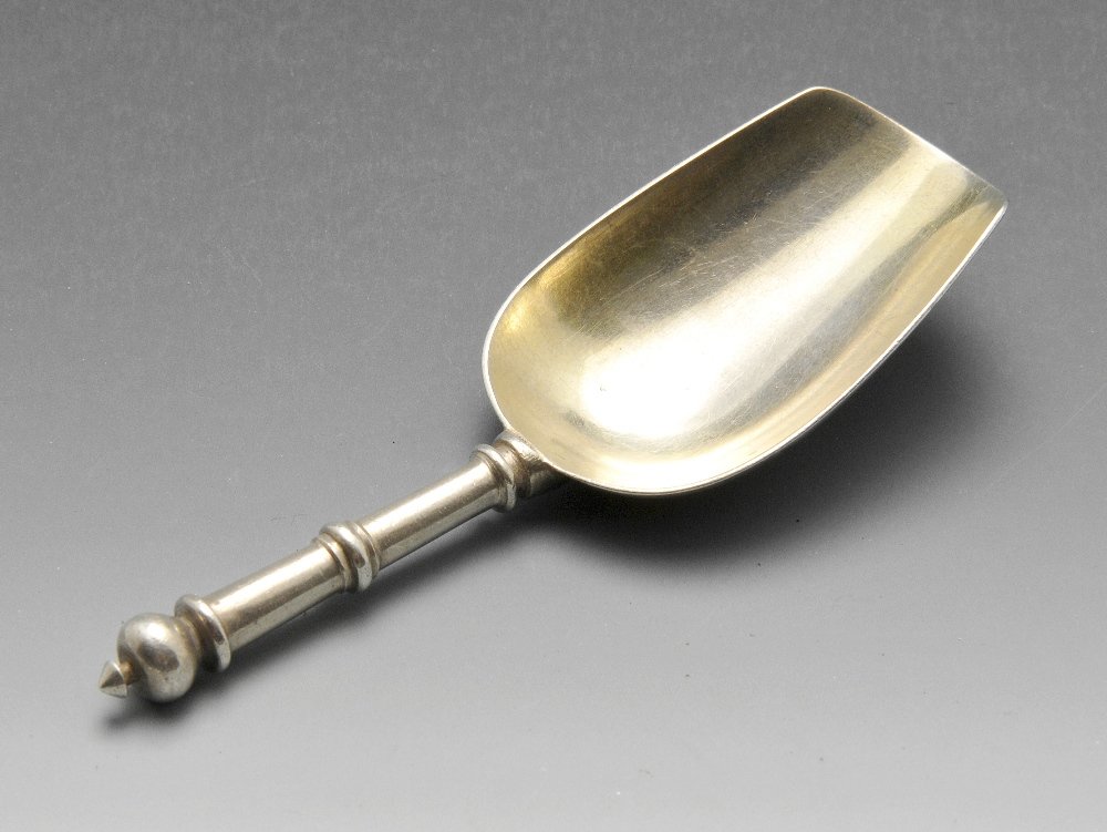 A late nineteenth century small Russian silver shovel, (1 of 7)