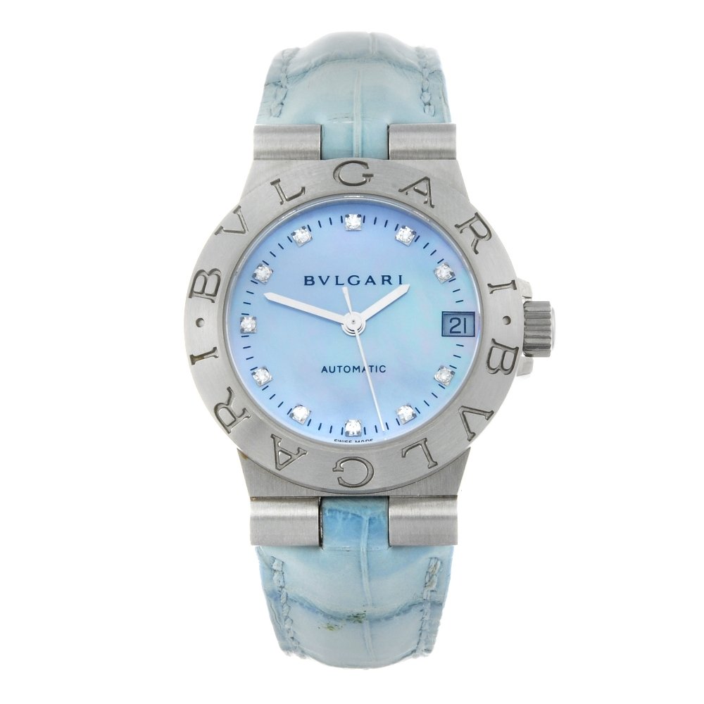 BULGARI - a lady's Diagono wrist watch. Stainless steel (1 of 4)