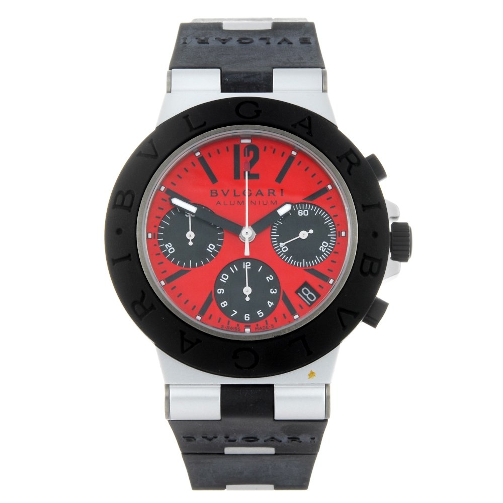 BULGARI - a gentleman's Diagono Aluminium chronograph (1 of 4)