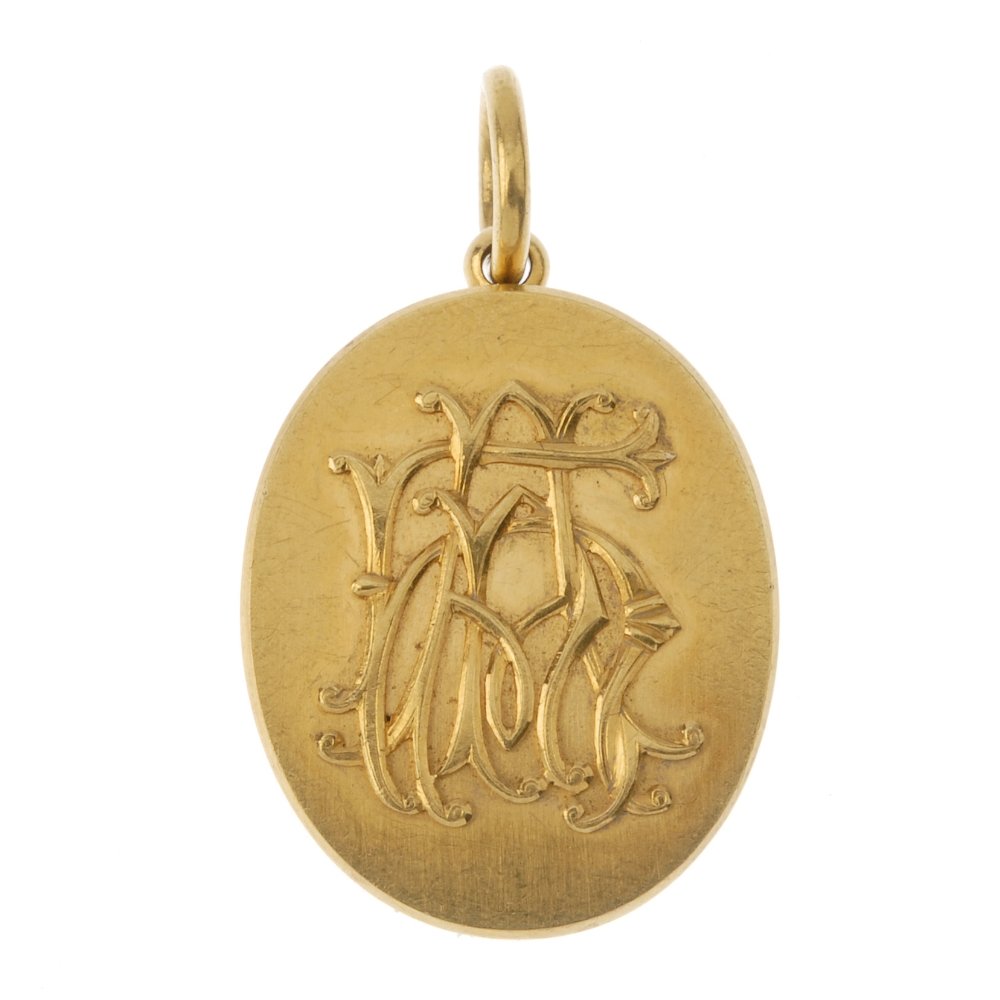 A late Victorian 16ct gold locket, circa 1880.  The (1 of 2)