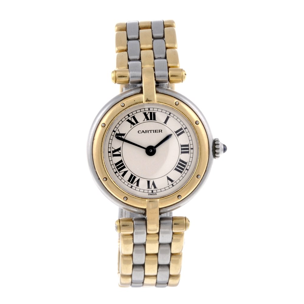 CARTIER - a Panthere Vendome bracelet watch. Stainless (1 of 4)