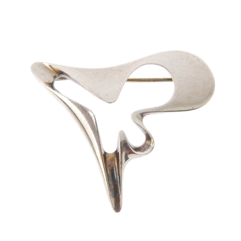 GEORG JENSEN - a Splash brooch. The abstract brooch (1 of 2)