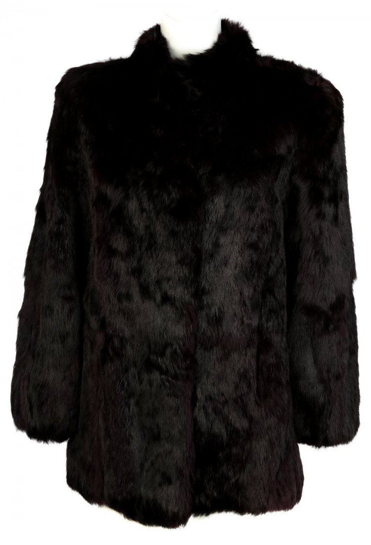 Two coney fur coats. To include a three-quarter length (1 of 6)