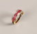 621: 18ct yellow gold triple hinged full eternity ring