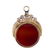 A swivel fob. The circular swivel panel with bloodstone