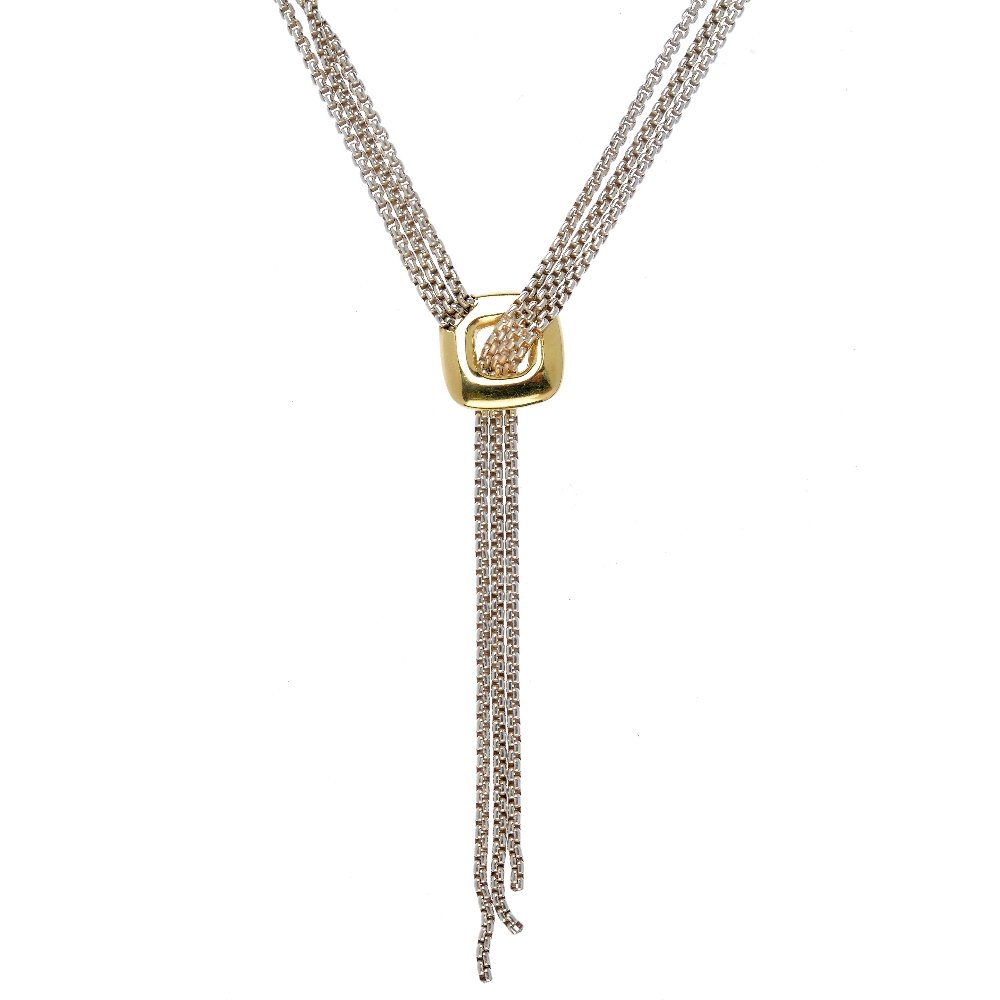 DAVID YURMAN - a necklace. Designed as  three rows of (1 of 3)