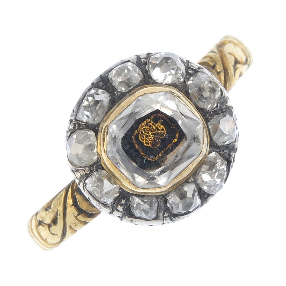 A late 17th century rock crystal and diamond cluster (1 of 3)