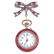 An early 20th century enamel fob watch. The circular