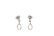 A pair of aquamarine and diamond earrings. Each - 2