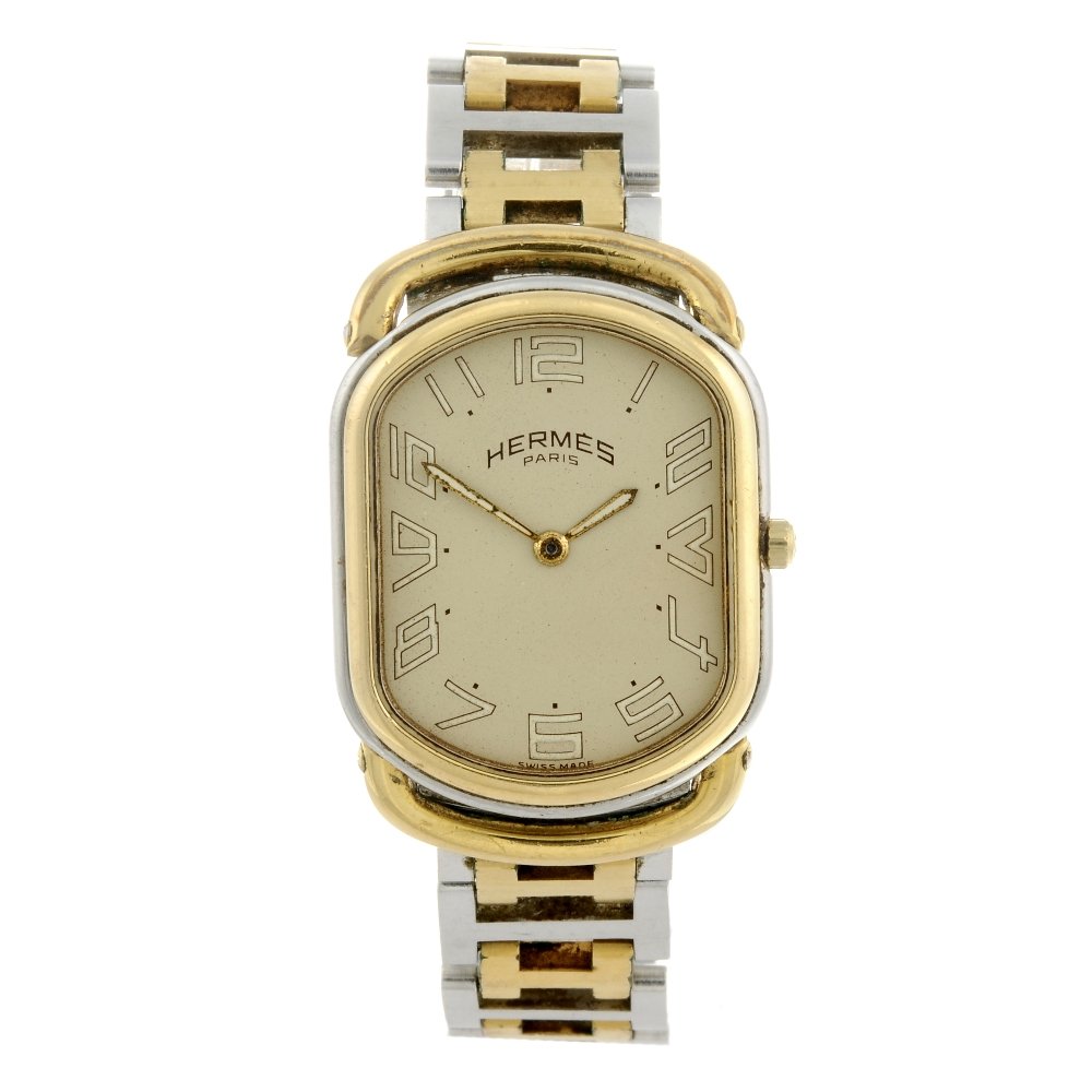 HERMS - a mid-size Rally bracelet watch. Stainless (1 of 4)