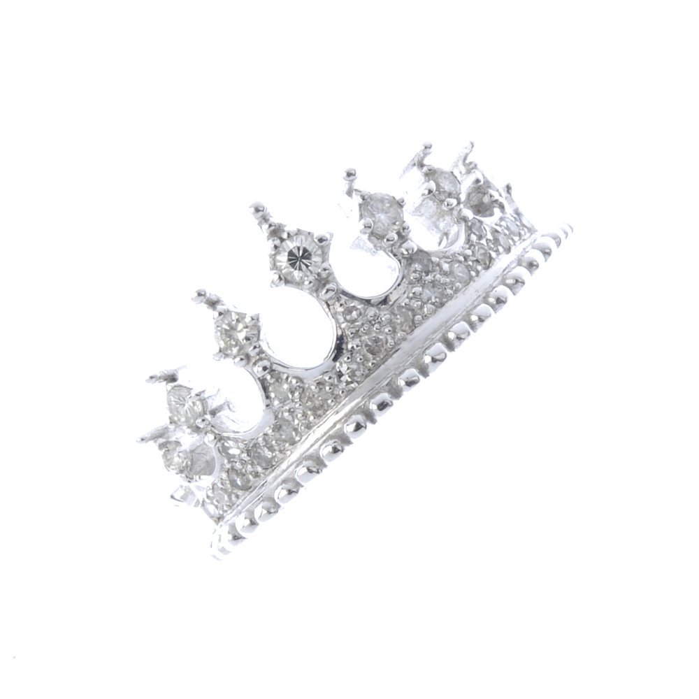 An 18ct gold diamond dress ring. Designed as a circular (1 of 4)