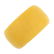 A dyed yellow stingray cuff. With off-white leather