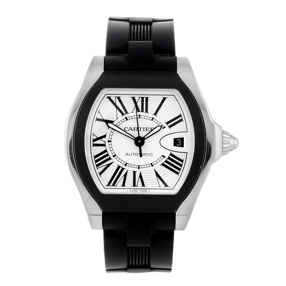 CARTIER - a Roadster wrist watch. Stainless steel case. (1 of 4)