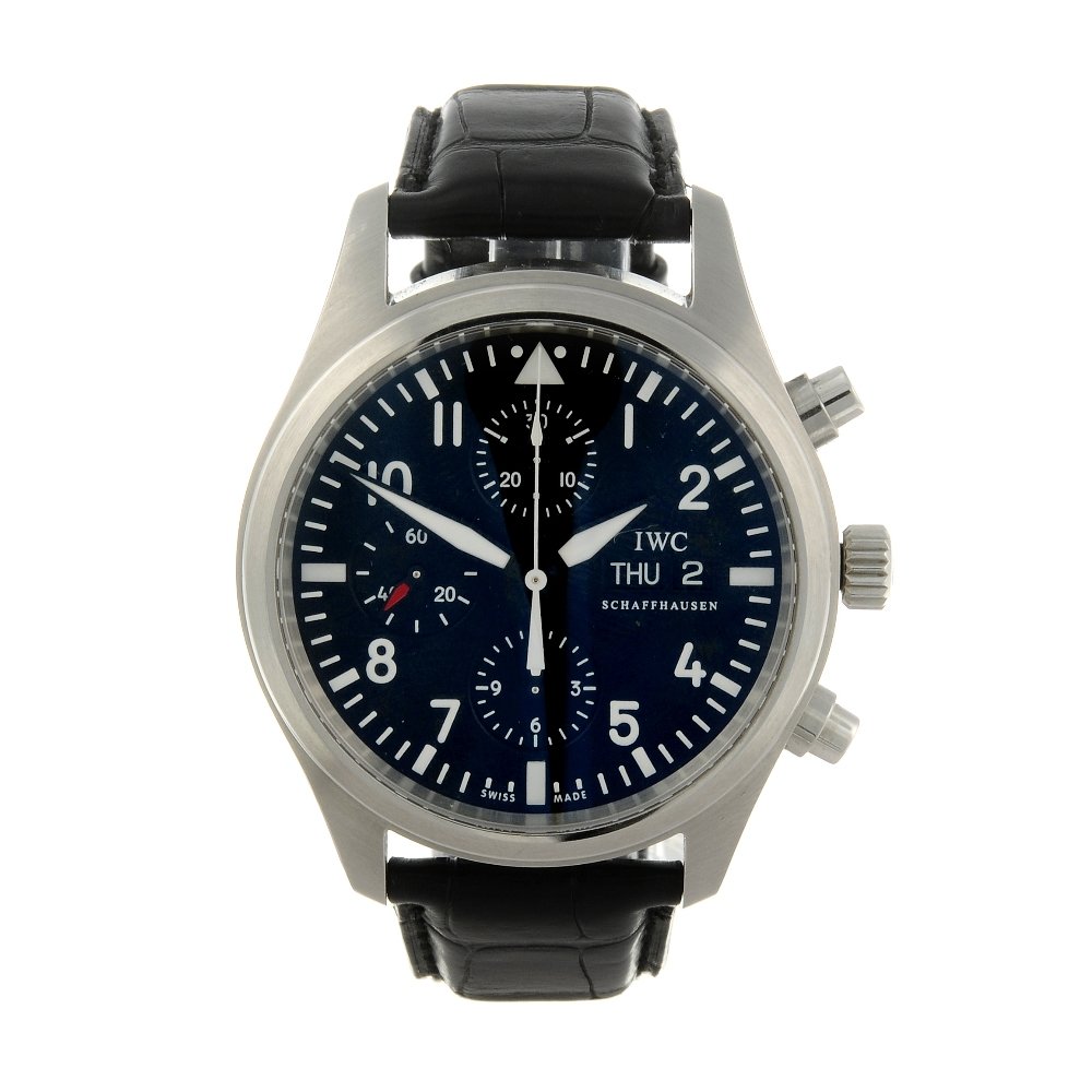 IWC - a gentleman's Pilots chronograph wrist watch. (1 of 4)