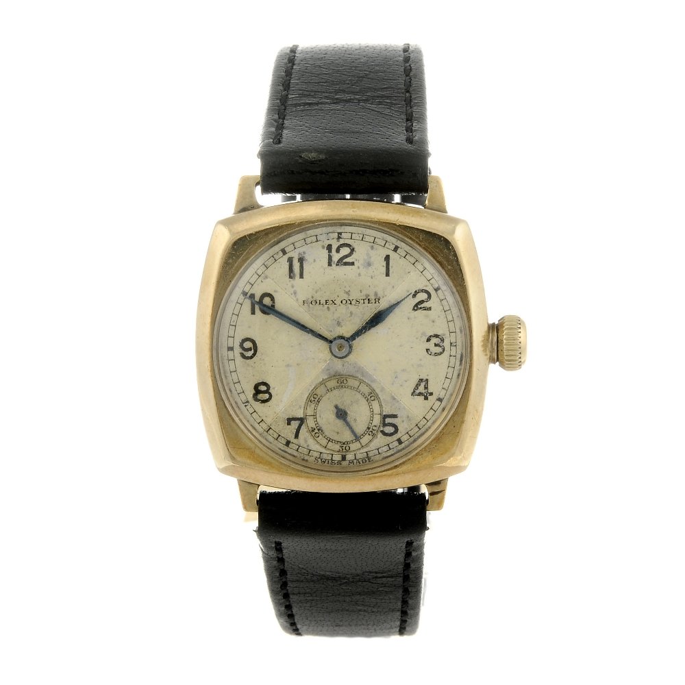 ROLEX - a gentleman's Oyster wrist watch. 9ct yellow (1 of 4)