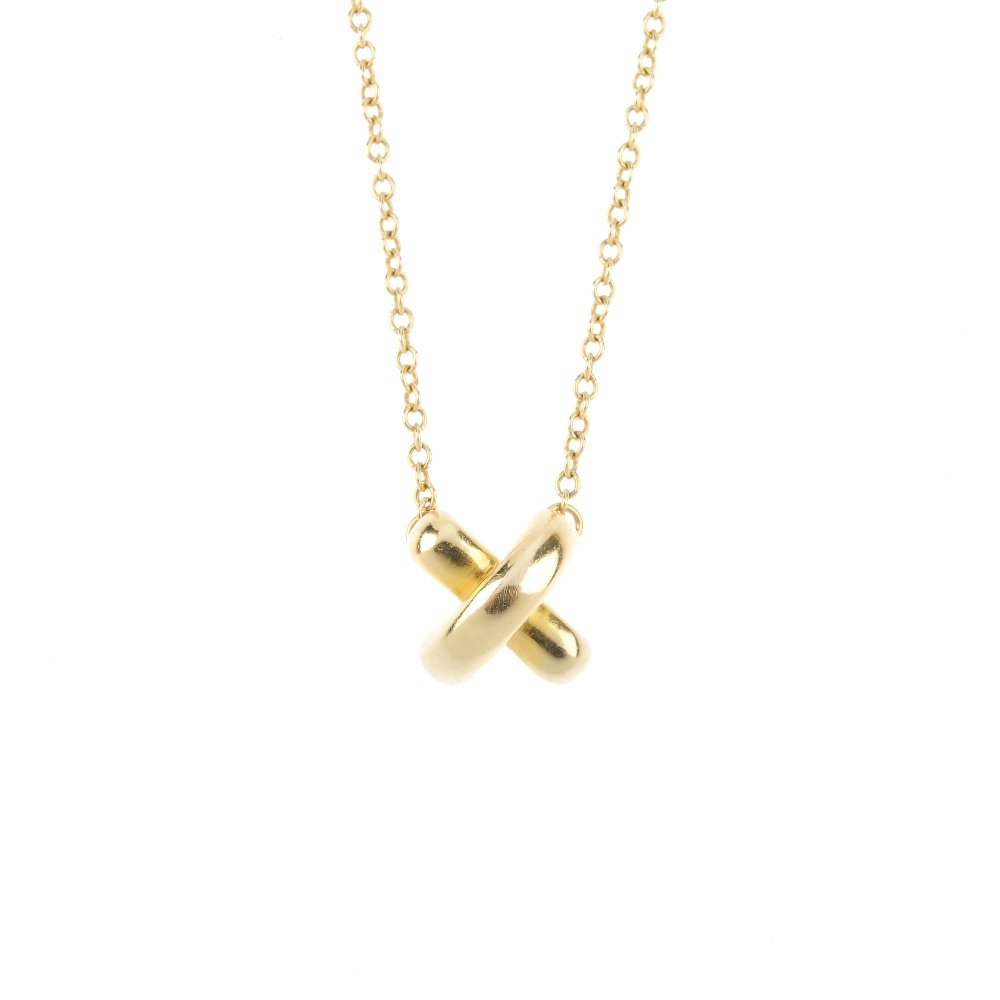 TIFFANY & CO. - a 'Kisses' pendant. Designed as two (1 of 4)