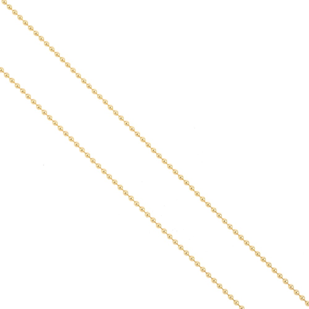 Two necklaces. To include a ball-link chain and a (1 of 4)