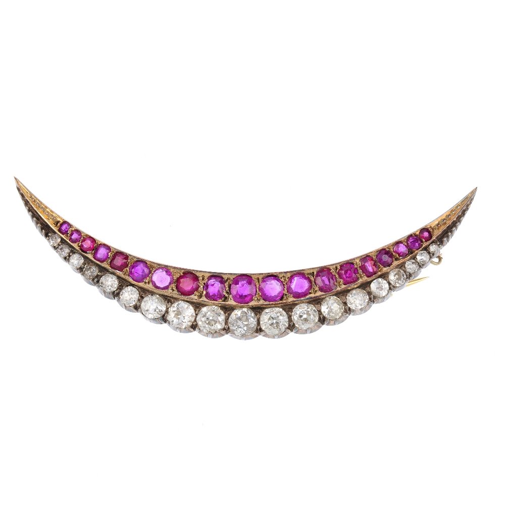 A late Victorian silver and gold, ruby and diamond (1 of 3)