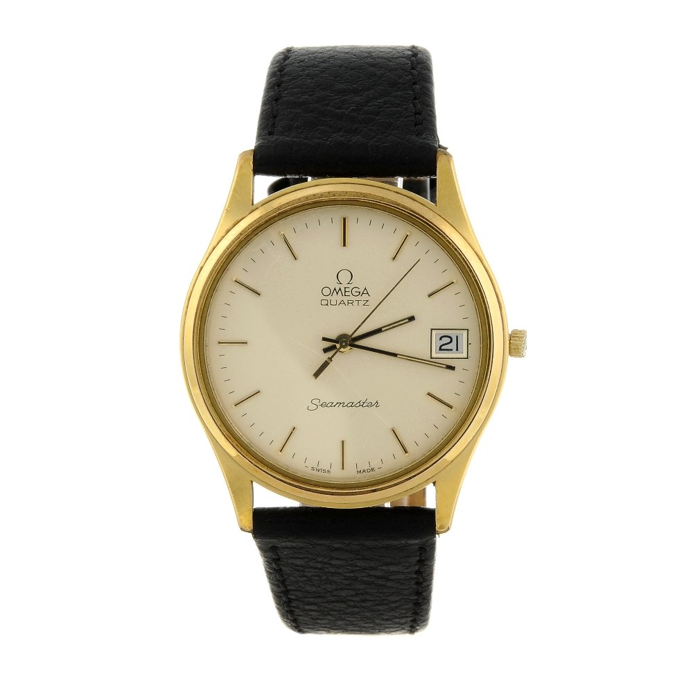 OMEGA - a gentleman's Seamaster wrist watch. Gold (1 of 4)