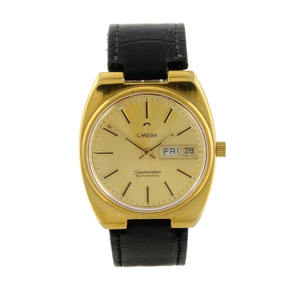 OMEGA - a gentleman's Seamaster wrist watch. Gold (1 of 4)