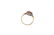 An early Victorian red paste ring. Designed as oval and - 3