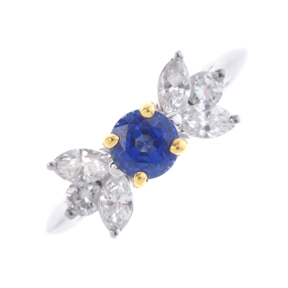 TIFFANY & CO. - a platinum sapphire and diamond dress (1 of 3)