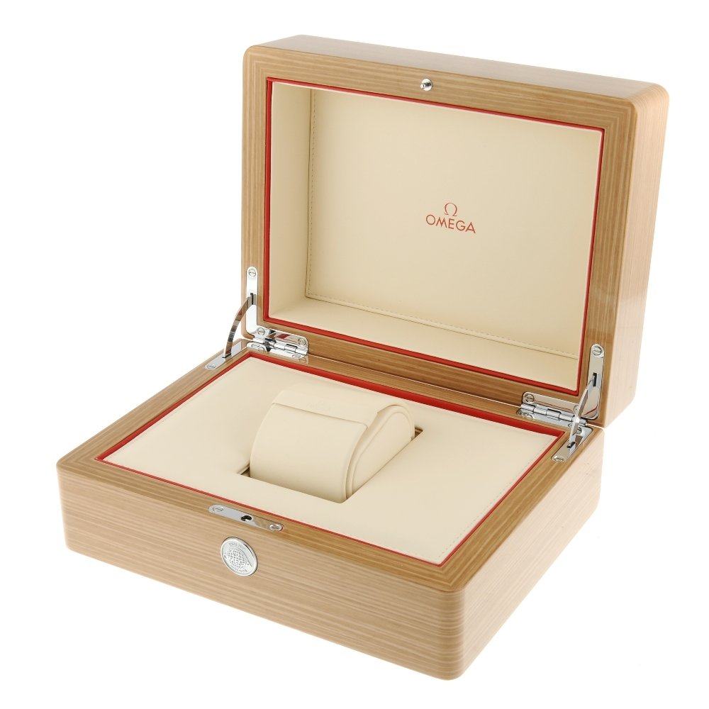 A group of Omega watch boxes, some incomplete. (1 of 1)