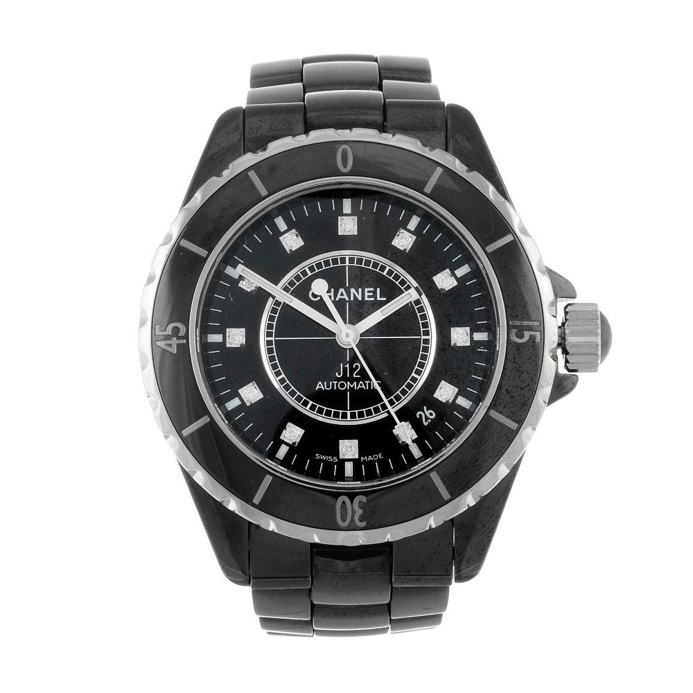 CHANEL - a lady's J12 bracelet watch. Ceramic case with (1 of 4)