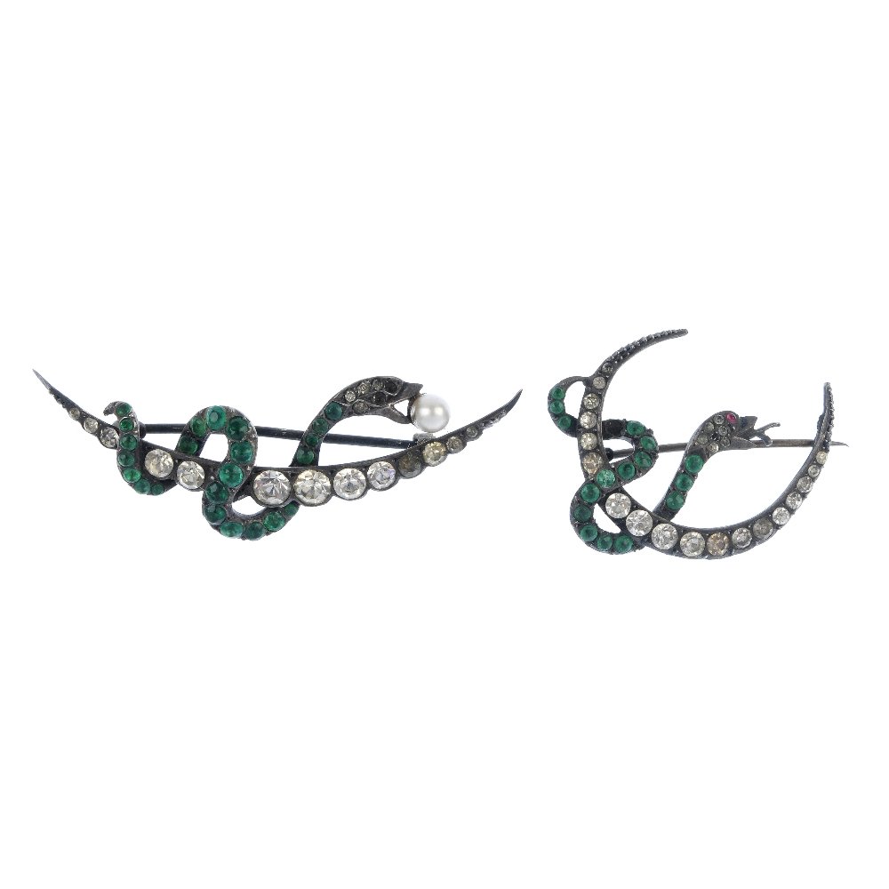 A selection of late 19th to early 20th century paste (1 of 2)