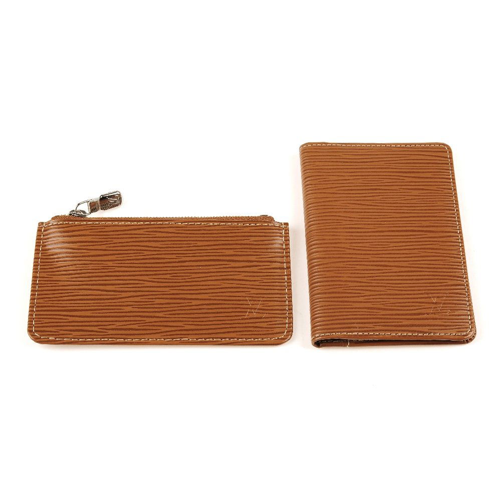 LOUIS VUITTON - an Epi card wallet and coin purse. Both (1 of 3)