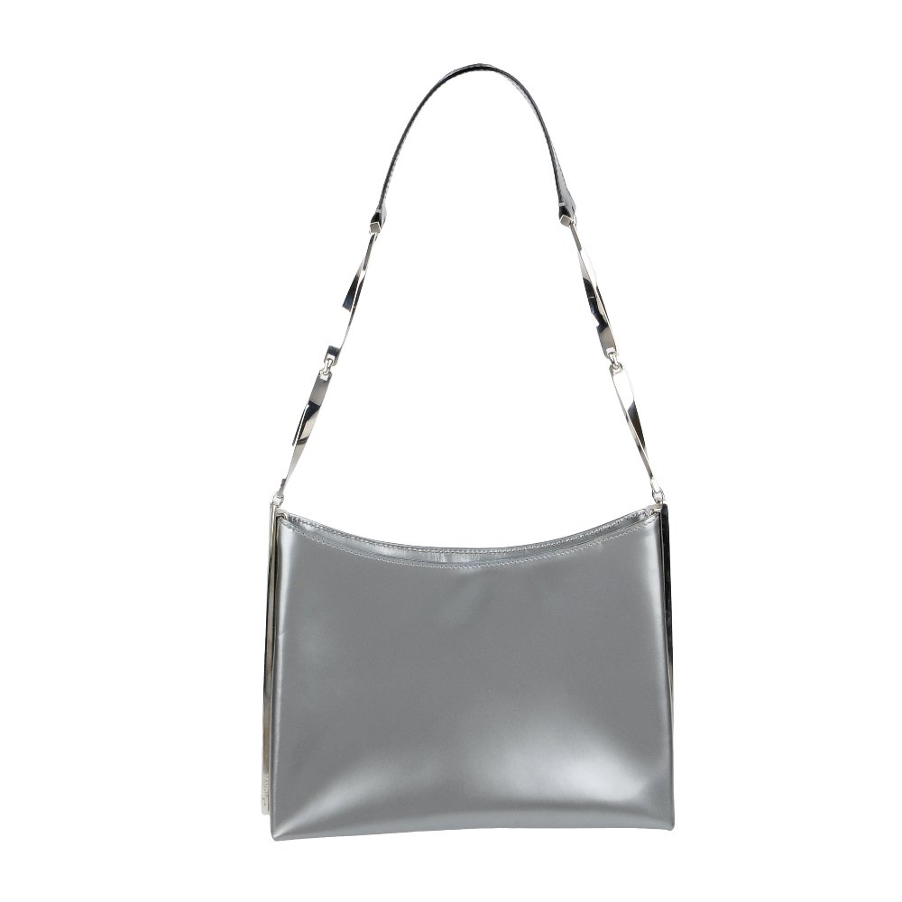 SALVATORE FERRAGAMO - a metallic silver handbag. (1 of 5)