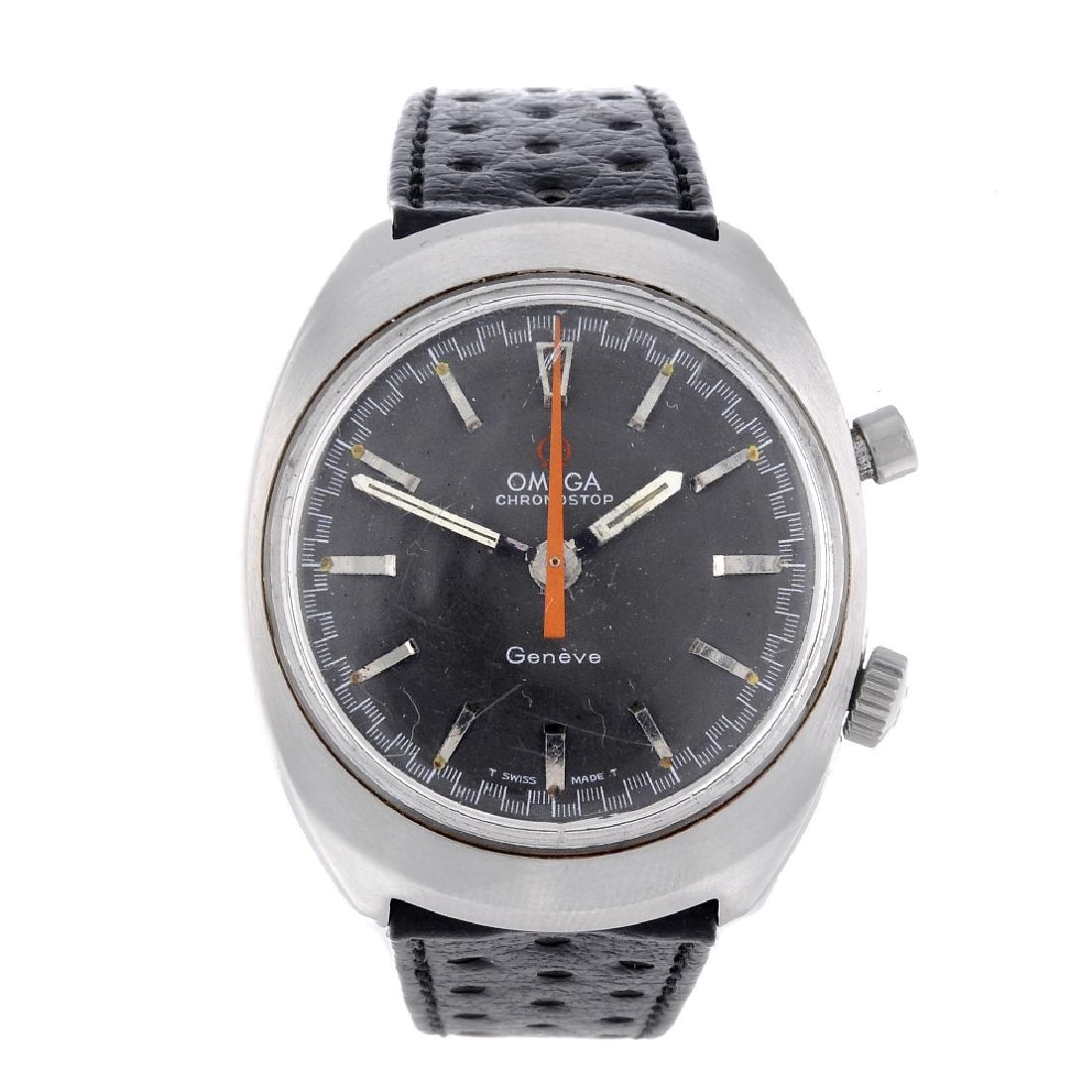 OMEGA - a gentleman's Chronostop wrist watch. Stainless (1 of 4)