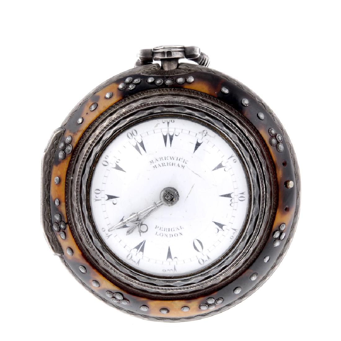 A triple case pocket watch by Markwick Markham.