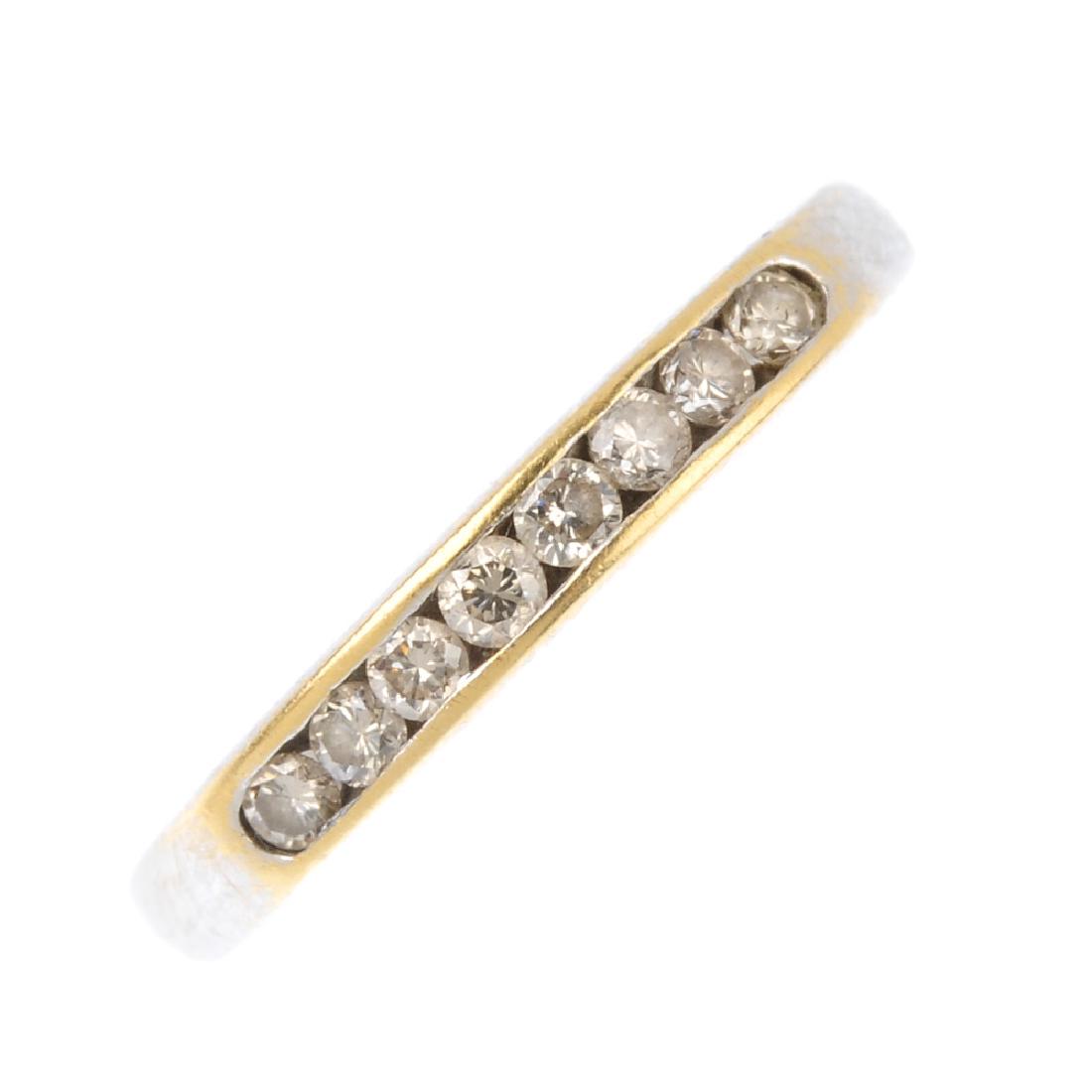 A diamond half-circle eternity ring. Designed as a (1 of 3)