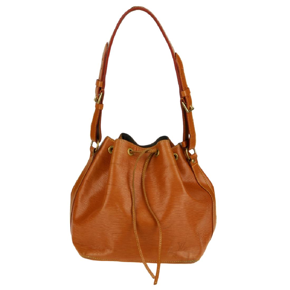 LOUIS VUITTON - a tan Epi Noe handbag. Featuring a tan (1 of 8)