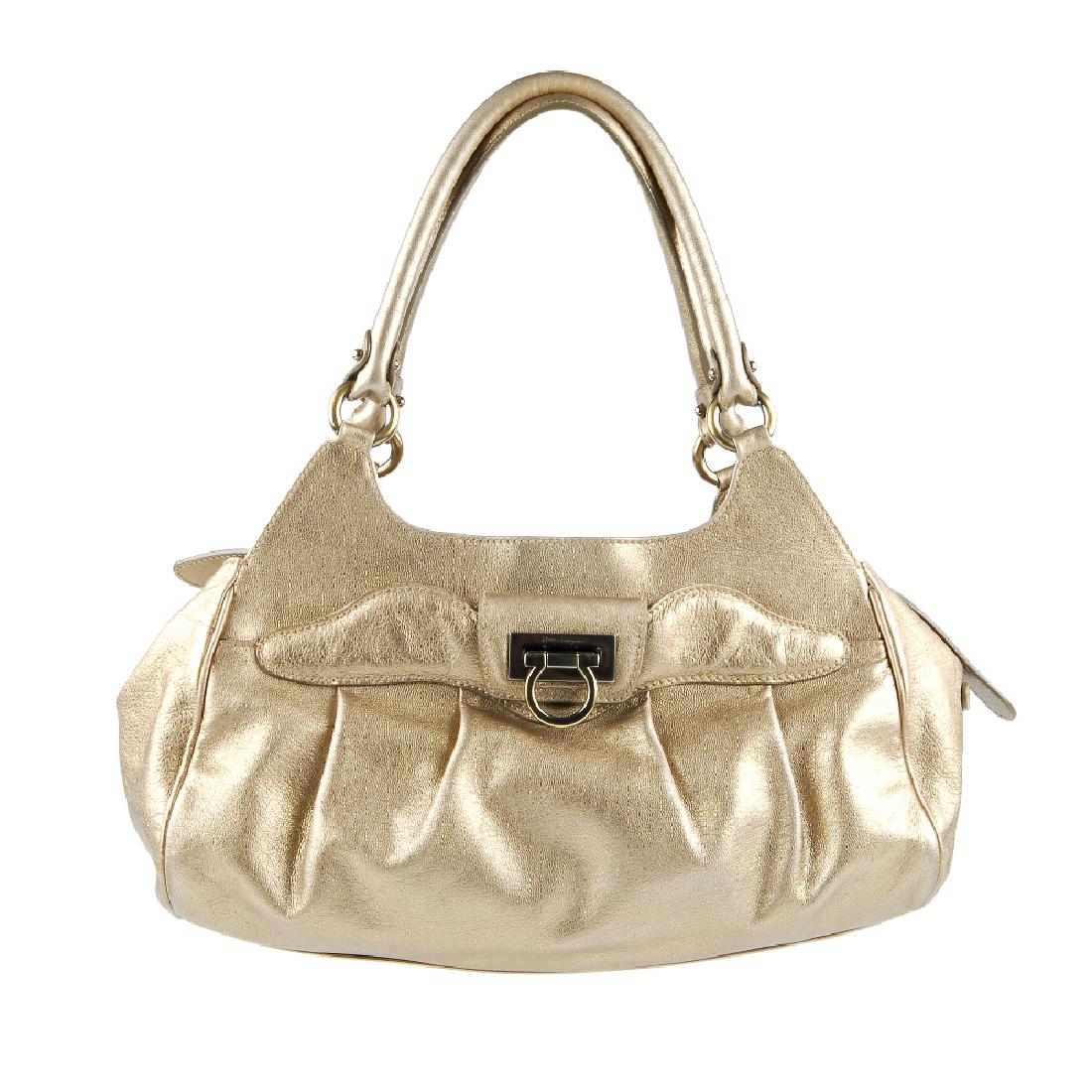 SALVATORE FERRAGAMO - a leather handbag. Designed with (1 of 5)