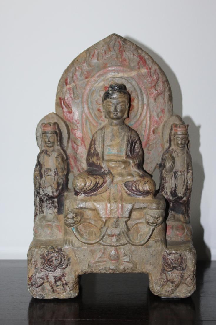 STONE CARVED BUDDHA FIGURE (1 of 10)